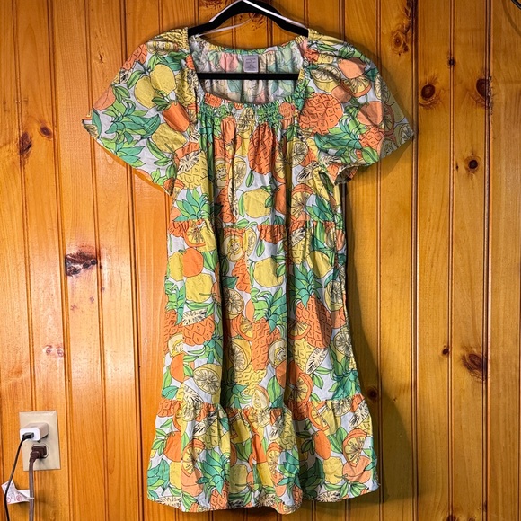 Peyton & Parker Dresses & Skirts - Peyton&Parker 100% Cotton Colorful Floral Midi Dress